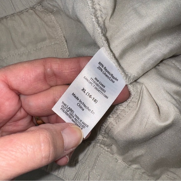 Time and Tru woman’s linen blend trouser short bundle size XL - Picture 7 of 15
